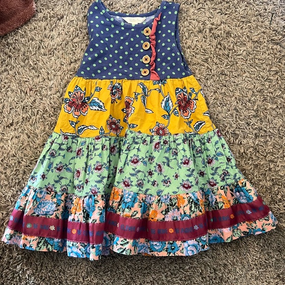 Matilda Jane Other - Colorful Kids Dress with Floral Patterns